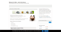 Desktop Screenshot of bekannt-im-web.de